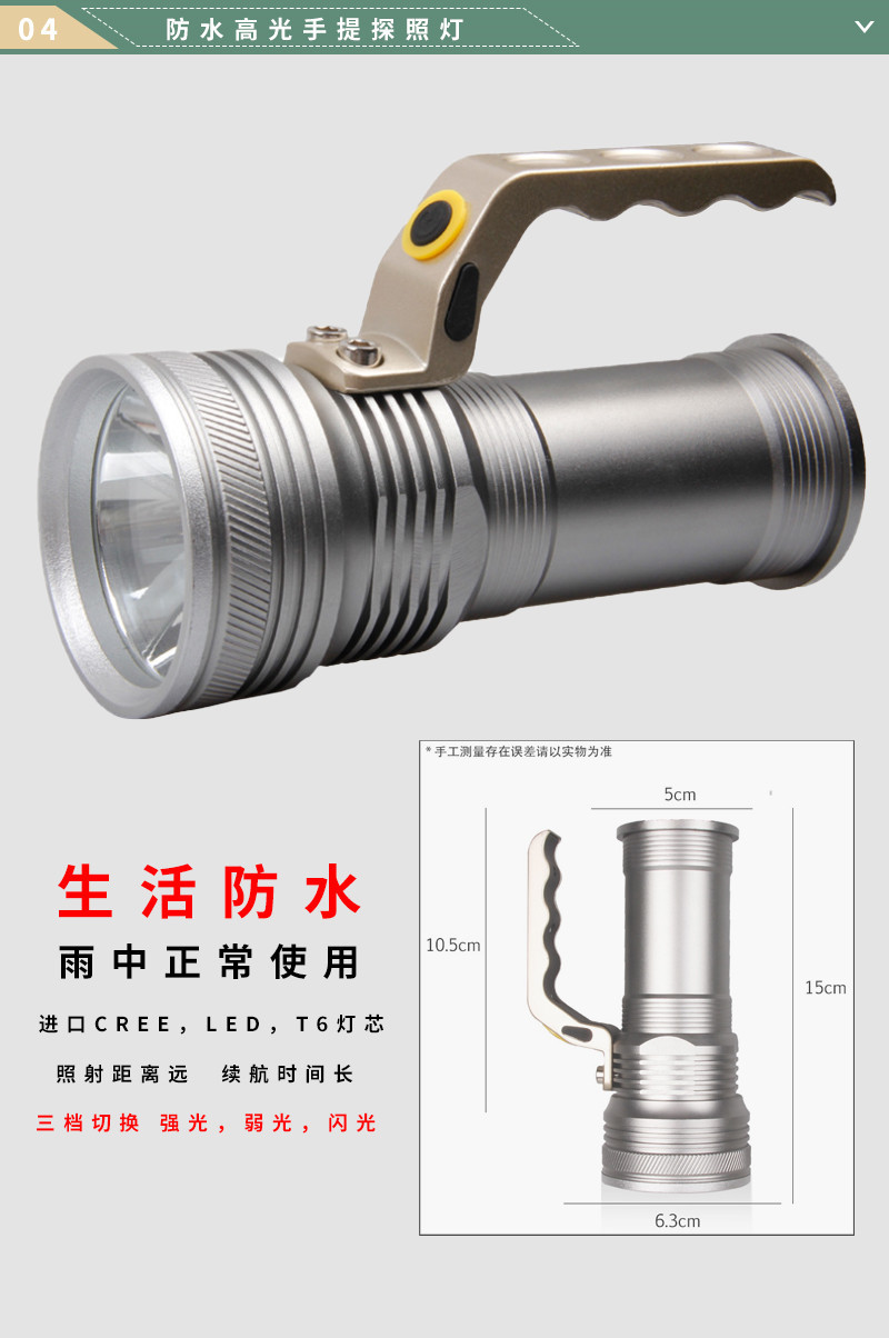 防汛应急包探照灯04