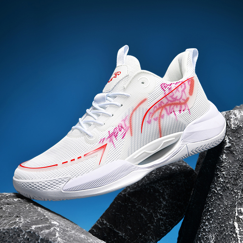 Luminous Mesh Basketball Shoes for Men, Suitable for Playing on Cement Courts, Sports Shoes for Teenagers, Junior High School Students, and Older Children Luminous Mesh Basketball Shoes for Men, Suitable for Playing on Cement Courts, Sports Shoes for Teenagers, Junior High School Students, and Older Children