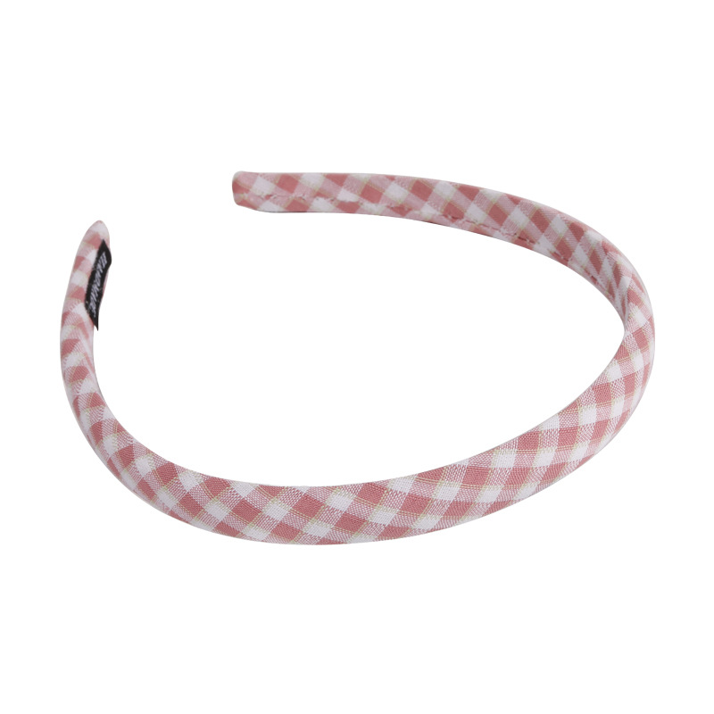 Fashion Lattice Solid Color Cloth Hair Band 1 Piece display picture 5