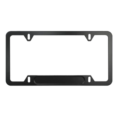 license plate frame supports a – License plate holder/license plate holder - slotted-aluminum-alloy-black