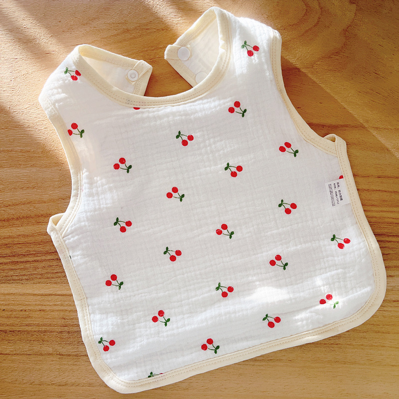 Babecera de algodón para bebés y bebés, toalla de saliva impermeable, toalla de almohadilla de leche anti-vomitación, bolsillo de comida, otoño y invierno