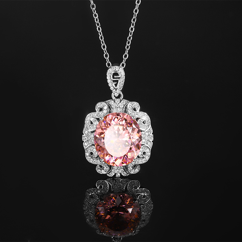 2024 nueva joyería Zhuang Shengsheng fondo de cobre chapado en oro simulación nido de pájaro corte temperamento traje maestro femenino piedra 14*16