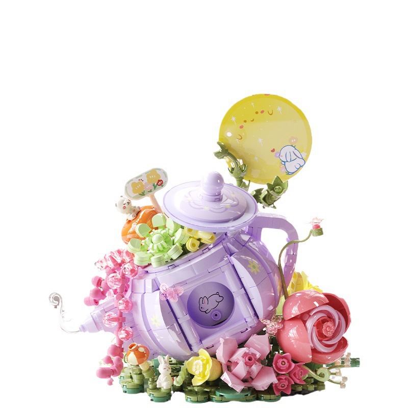 Senbao 611087 bloques de construcción Huafang Yue Jian té Idioma decoración niños Chica montaje Chino bloques de construcción de juguete de regalo