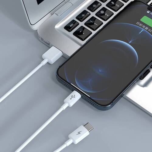 A double-ended data cable USB type-C one-drag-two multi-head multi-functional charger suitable for Apple and Huawei.