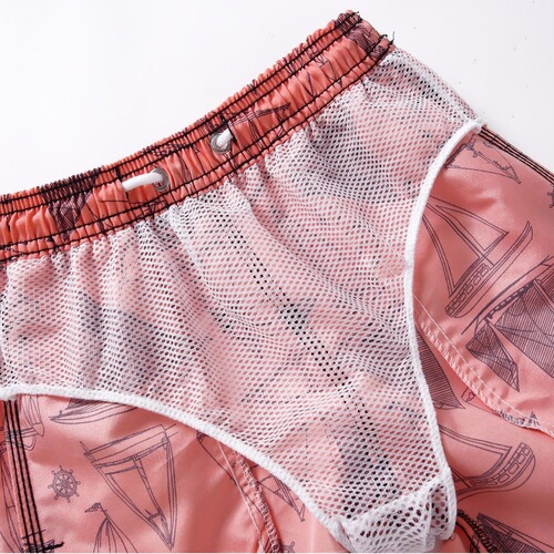 Casual Quick-Dry Beach Shorts Five-Pointer Loose Shorts Hot Spring Swim Pants Loose Trendy Straight Leg Pants