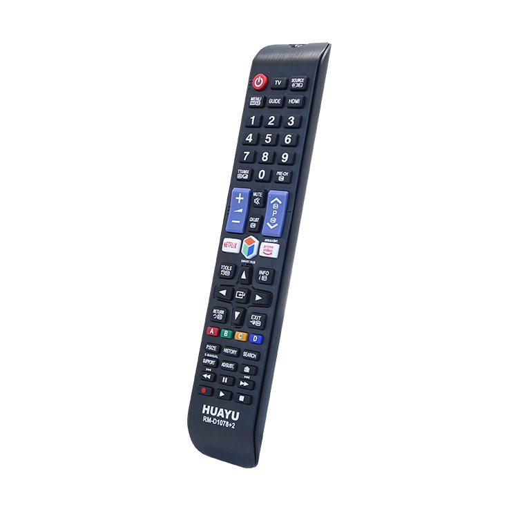 Fábrica directa HUAYU D1078 + 2 Netflix / primevideo para el control remoto de televisión Samsung