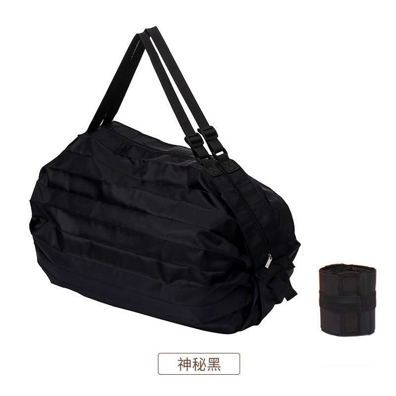 可折叠购物袋旅行单肩便携加厚大号买菜包超市环保购物袋|undefined