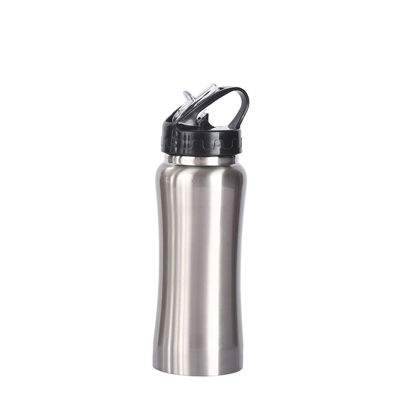 Cruz-frontera creativa de acero inoxidable taza de vacío de la cintura de gran capacidad olla de escalada al aire libre con mango portátil deportes botella de agua