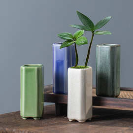 工厂直供多肉微型手掌冰裂小花盆盆景小四方切角千筒高级特价绿植