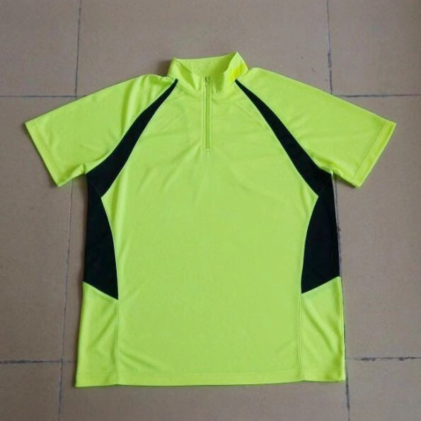 Costume manufacturers customized lapel fluorescent green T -shirt…