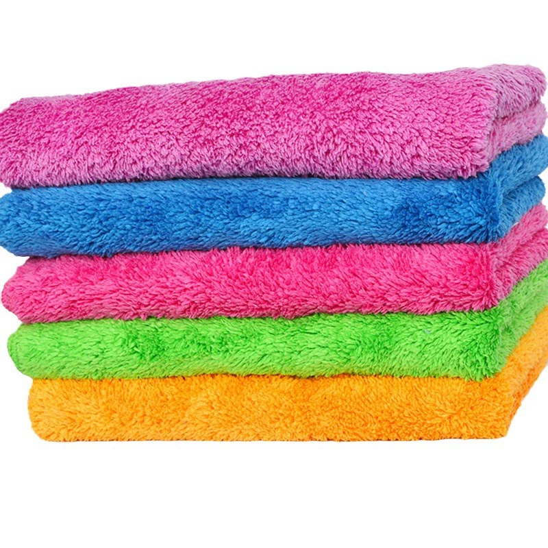 Dongyang floor wipe towel absorbent floor double-layer thickened housework cleaning cleaning towel cleaning cloth coral velvet rag