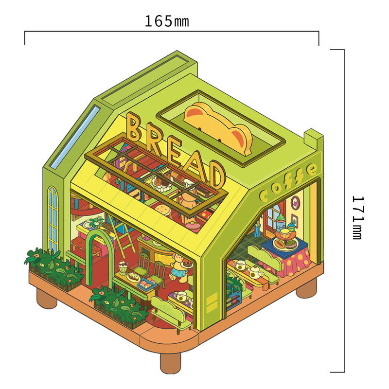 大版19.0甜品翻盖系列造景贴纸立体贴纸2.5D可爱DIY解压场景贴纸|undefined