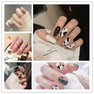 Little red book ins Net red nail patch wearable nail removable fake nail patch finished nail nail nail piece wholesale