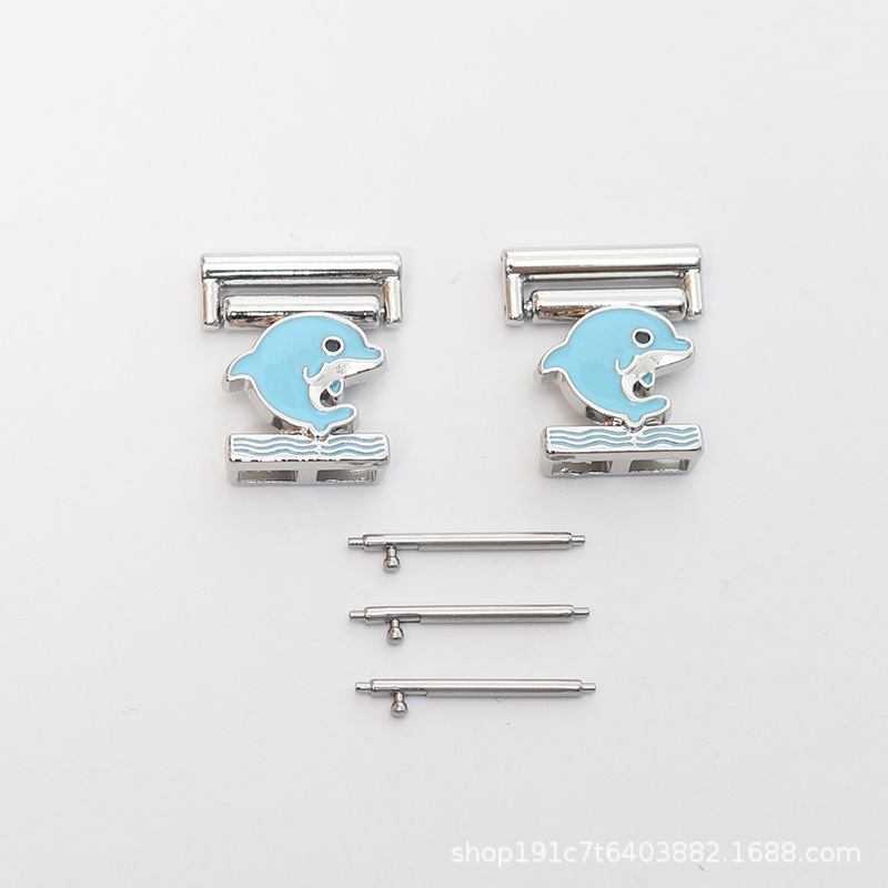 Dolphin-Silver+Keo Xanh / Giao diện 18mm (kèm kim tháo nhanh)