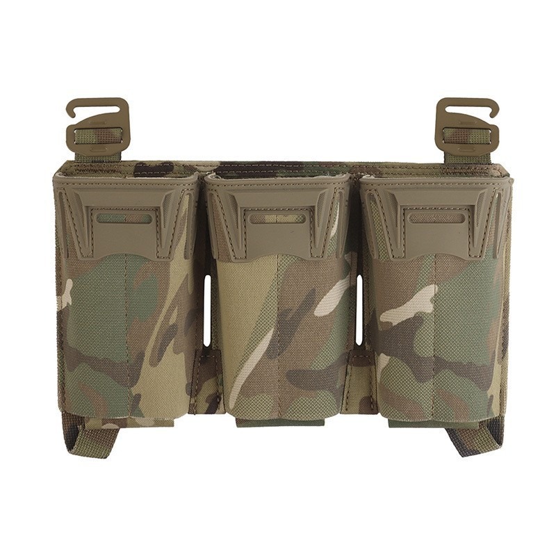 Tactical Vest Accessory Bag K Type 5.56 Triple Multi-Caliber Functional Magazine Bag Panel Ve-118-Acc-01