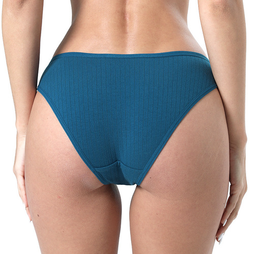Amazon foreign trade pure cotton underwear women's plus size girl briefs European and American Bikini brief cross-border