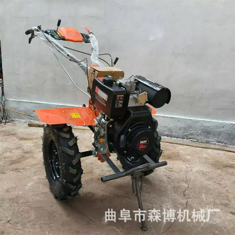 耕地机犁田机两驱柴油大马力微耕机硬地深翻水旱打田手扶式旋耕机