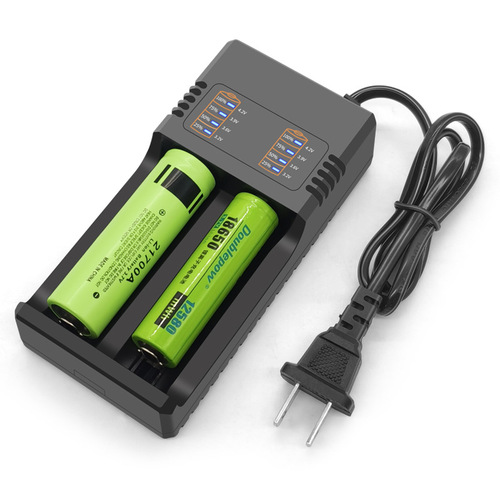 18650 Charger 3.7V-4.2V Lithium Battery 2A Fast Charging 26650 Battery Charger Smart Dual Charging