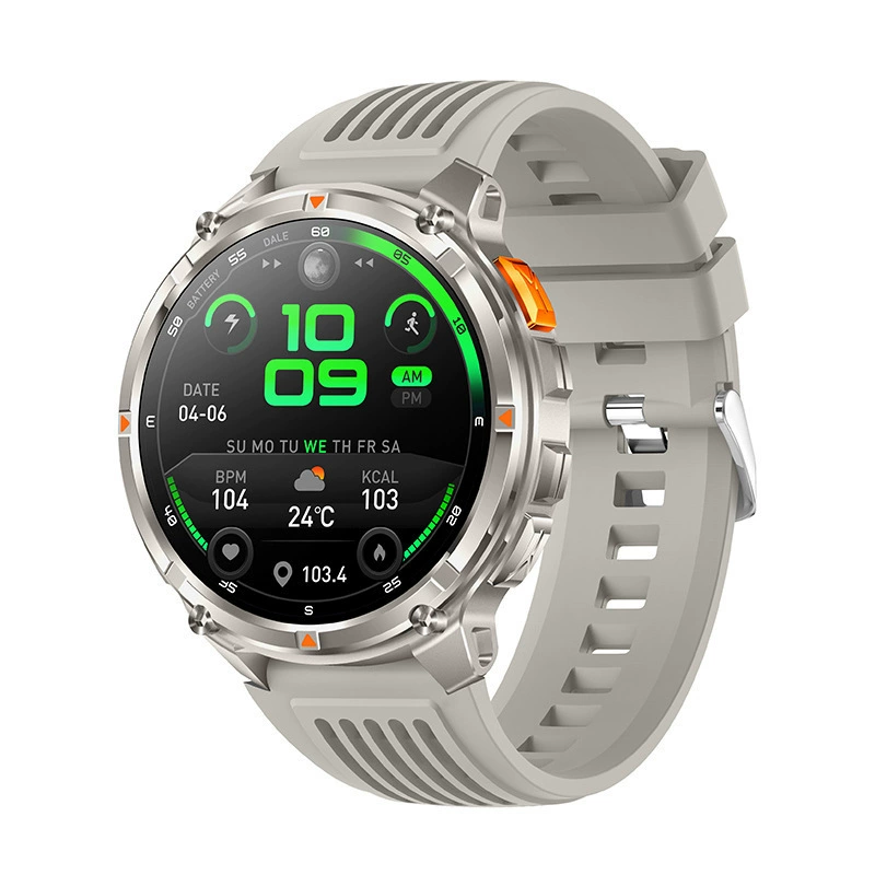 Bracelet, needle, flashlight, watch, bluetooth, tracks heartbeat, monitors oxygen level