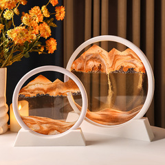 Banhamei Creative Flow Painting Shelf Decor for Living Room TV Stand and Bar Cabinet, Light Luxury Home Decor, Office Gift