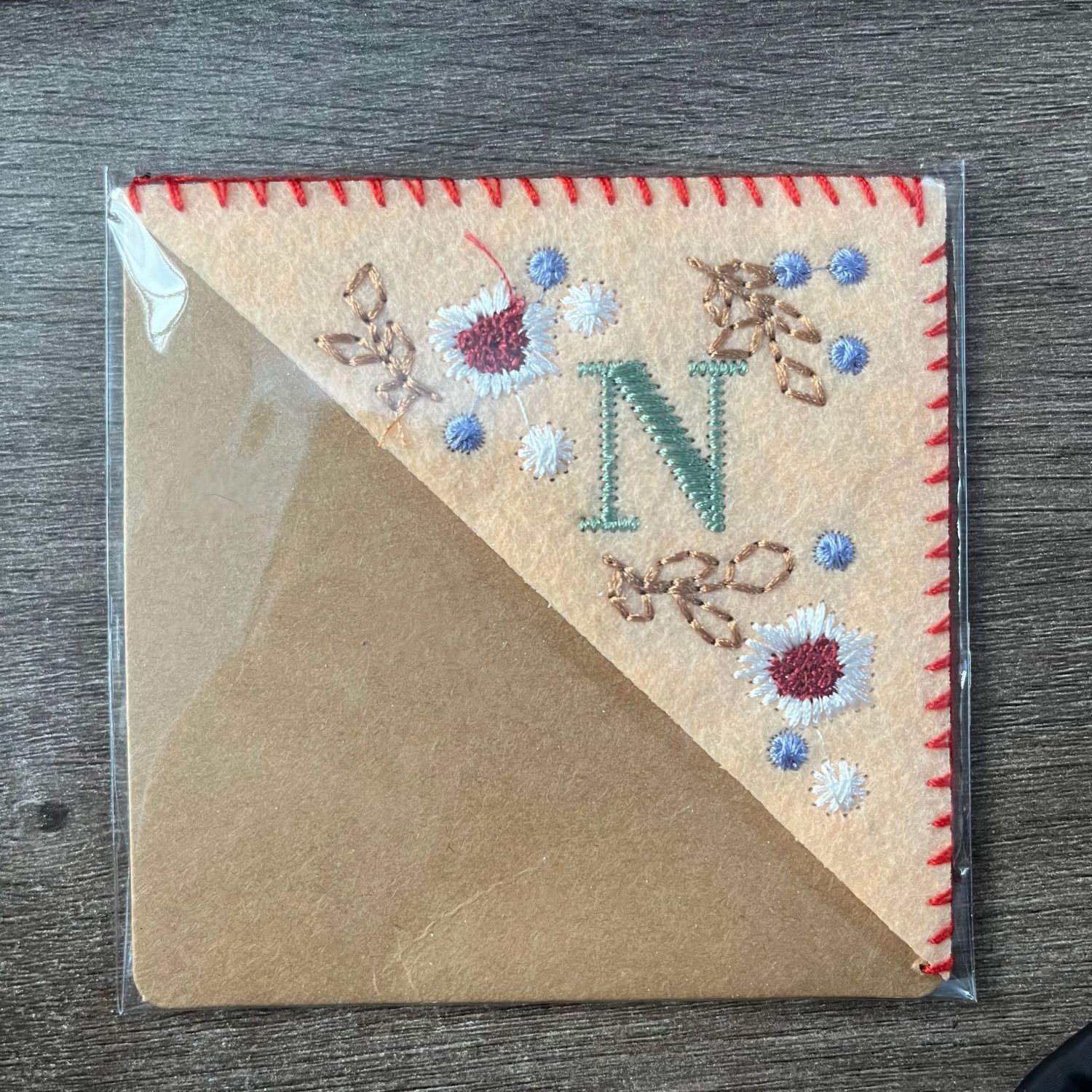 Four Seasons bordado hecho a mano marcador personalizado bordado cornerbookmark