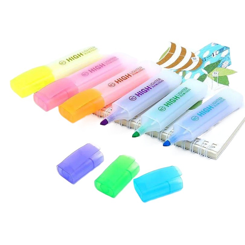 S628 resaltador estudiante lectura comentarios marca 6 color marcador color caramelo Oficina marca