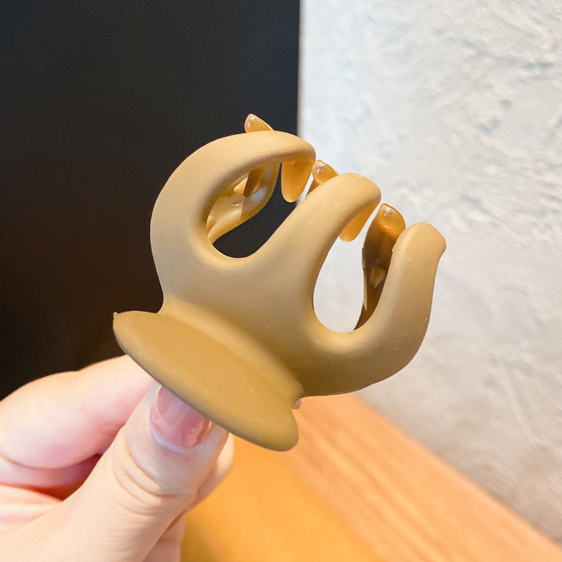 Horquilla de temperamento elegante francés, pinza de tiburón de acrílico para mujer, pinza de agarre grande, accesorios para el cabello, horquilla de sensación de alta calidad al por mayor