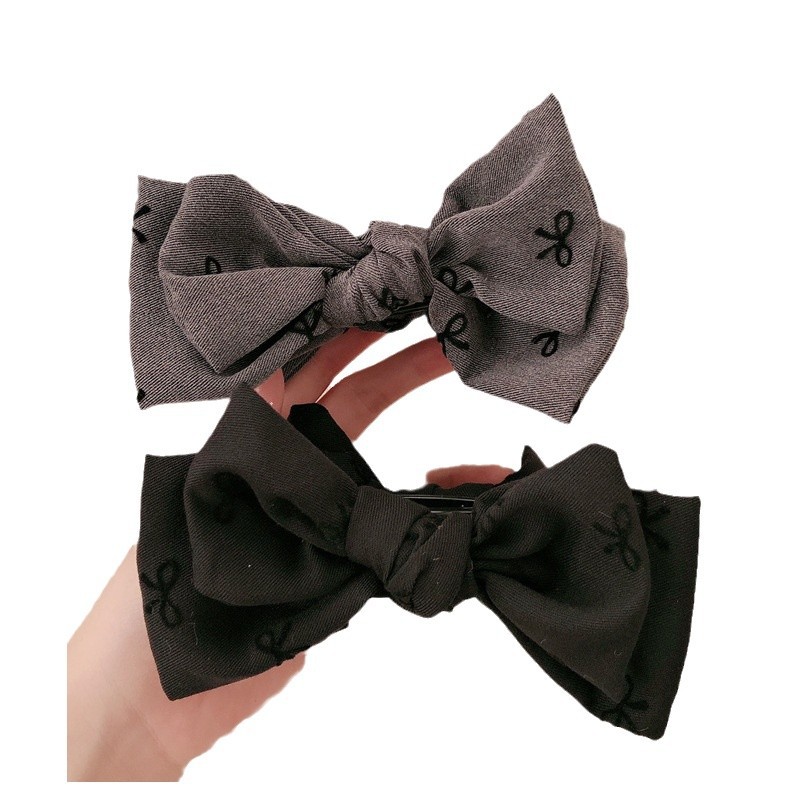 Clip de cabello de alta sensibilidad tela clip de arco tocado de cabeza de mujer clip de agarre de cabello de tiburón de tamaño grande clip de cabello