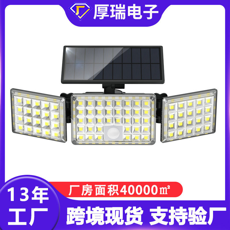 Cross-Border Solar Induction Wall Lamp Fence Solar Garden Lamp Waterproof Outdoor Wall Lamp Fence Solar Street Lamp