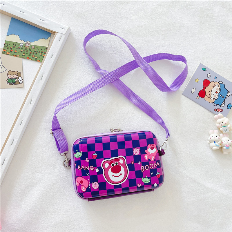 Creativo y simple 2025 nueva tendencia de moda bolso de cáscara de huevo para niños bolso de mensajero de hombro fresco y dulce para mujer de dibujos animados