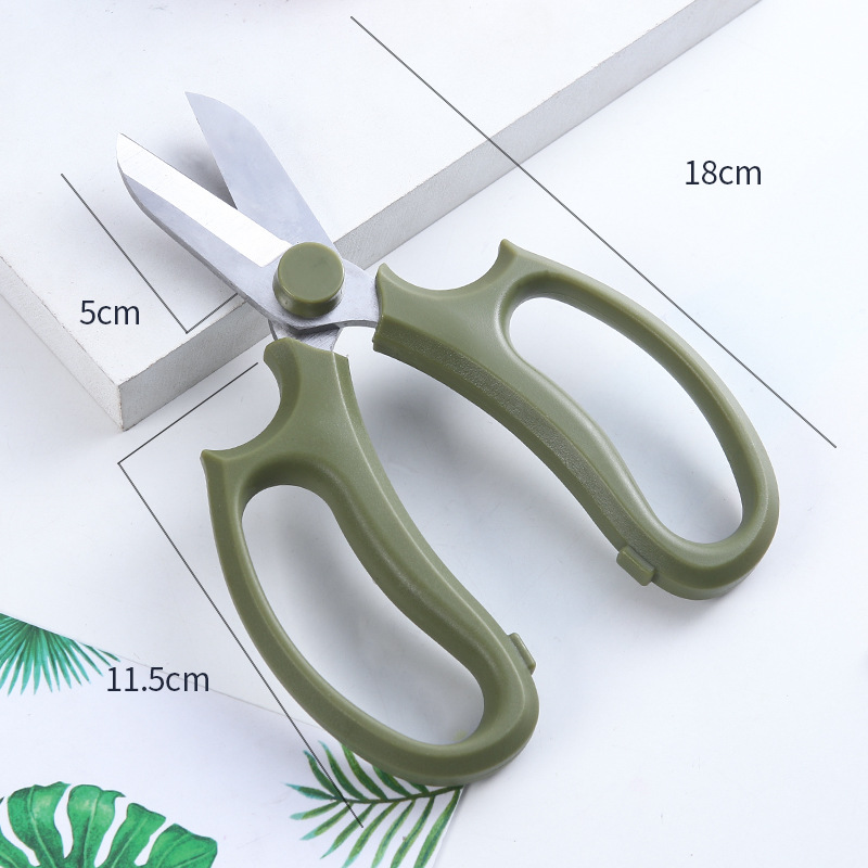 Herramientas de producción floral engrosada Cabeza ancha tijeras de acero inoxidable tijeras de podar jardinería tienda de flores cinta Tijeras tijeras de papel de envolver