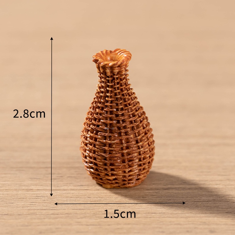 Muebles tejidos de bambú resina decoración silla de bambú recogedor cesta de pescado de bambú olla artesanía creativa decoración del hogar accesorios
