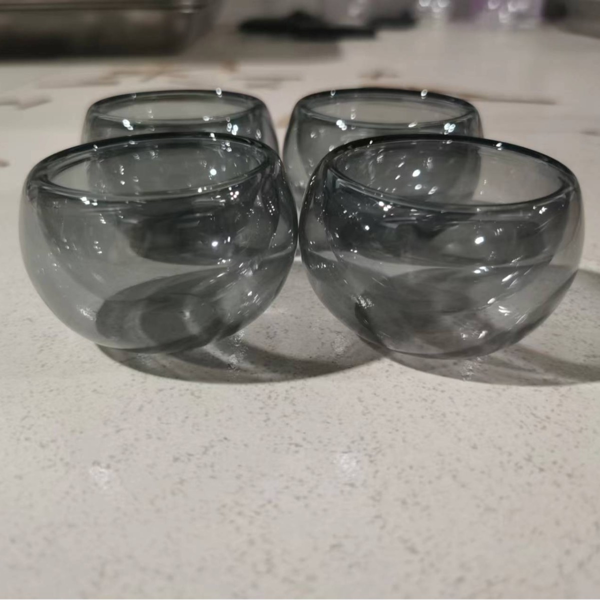 Smoke grey double-layer cup 50ml