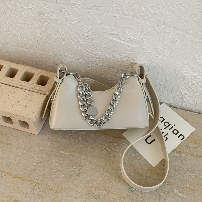 Bolsa de moda denim popular bolso bajo la axila bolso de moda diaria simple bolso de media luna de textura bolso de hombro versátil image 4
