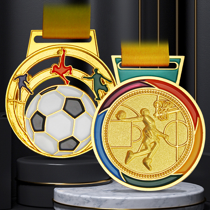 Medalla de aleación de zinc hecha a medida, medallas de fútbol, baloncesto, béisbol, medallas de honor metálicas