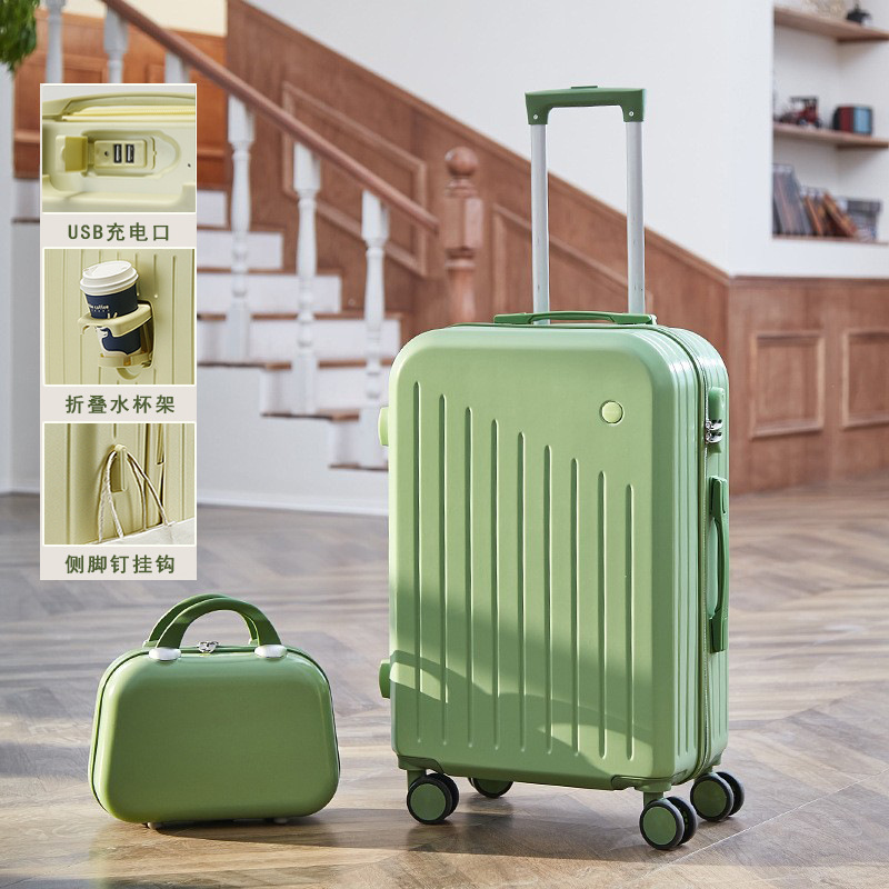 Equipaje 20-inch trolley case hembra estilo coreano equipaje pequeño embarque fresco caja de equipaje multifuncional contraseña caso masculino
