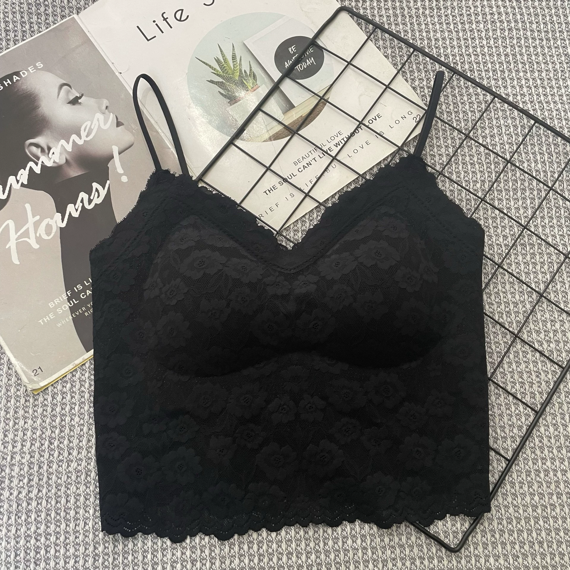 Сексуальный топ с чашками, комфортные тонкие подтяжки, ремешки, топ-бюстье, для маленького жилета, красивая спина