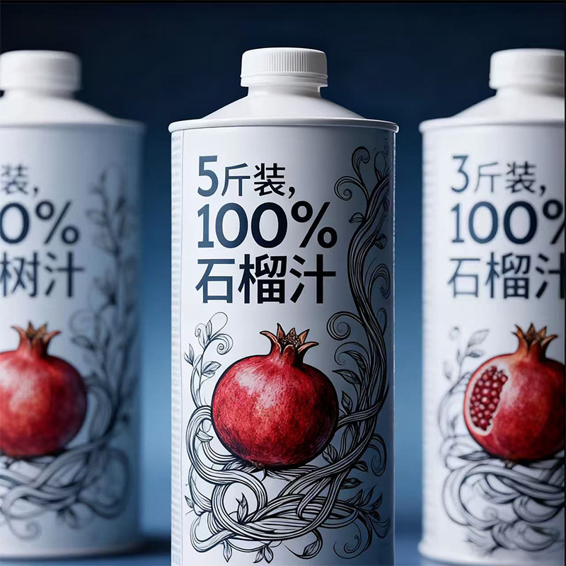 【到手5斤】100%石榴汁nfc饮料大瓶无防腐剂0色素0香精新日期果汁