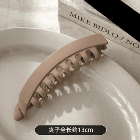 韩系哑光磨砂竖式发卡头发夹子小号香蕉夹发量少竖夹马尾发夹头饰|undefined