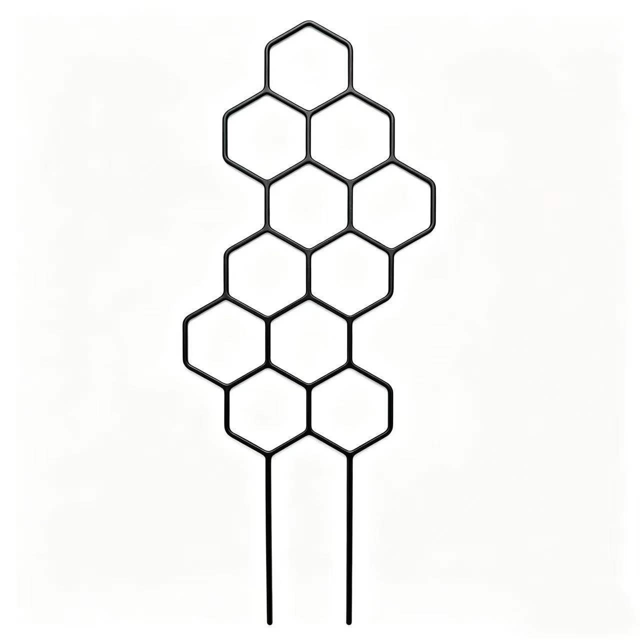 Horticultura transfronteriza soporte de plantas creativo geometría rejilla de panal escalada marco de maceta de hierro forjado soporte interior y exterior