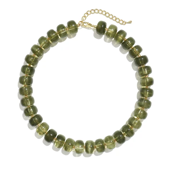 Cross-Border Amazon Hot-Selling Acrylic Beaded Necklace Dopamine Choker Fashion Beach Clavicle Chain Source Wholesale