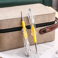 Wholesale double-head practical test pen strong magnetic steel batch dual-use test pen cross one-head household test pen