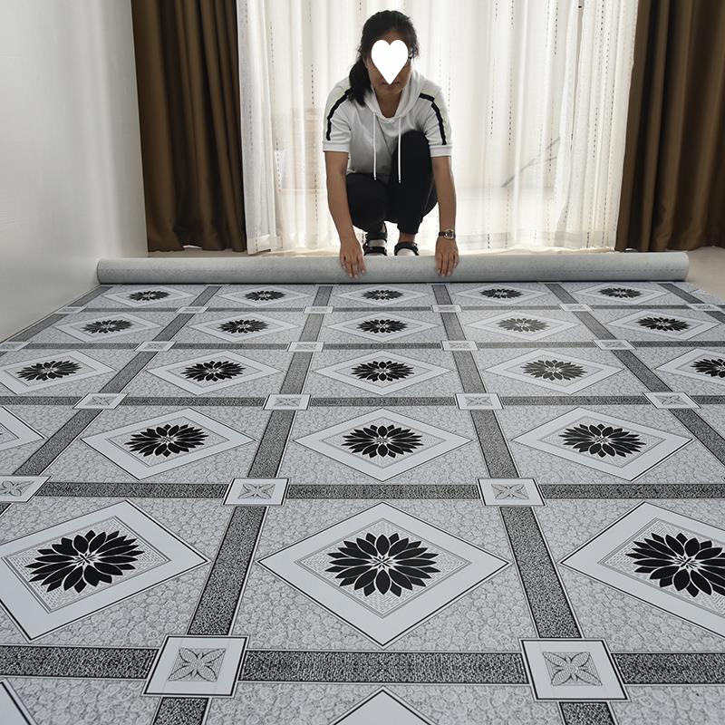 地面地板保护膜家用地板革水泥地直接铺加厚耐磨面塑料地毯地胶垫