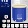 Inflatable 70x70-bathtub+bath salt+lid+cushion+petals