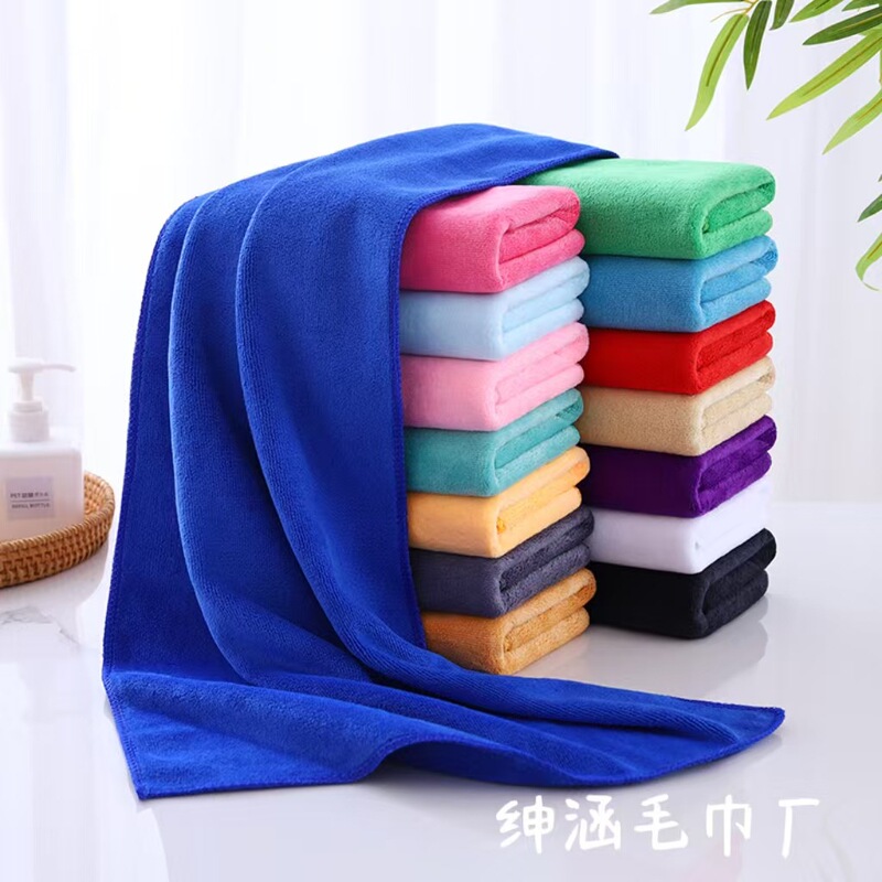 Microfiber housekeeping cleaning thickened towel bath towel wholesale multiple sizes LOGO beauty salon barber shop