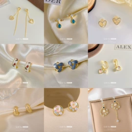 耳钉;项链;耳环