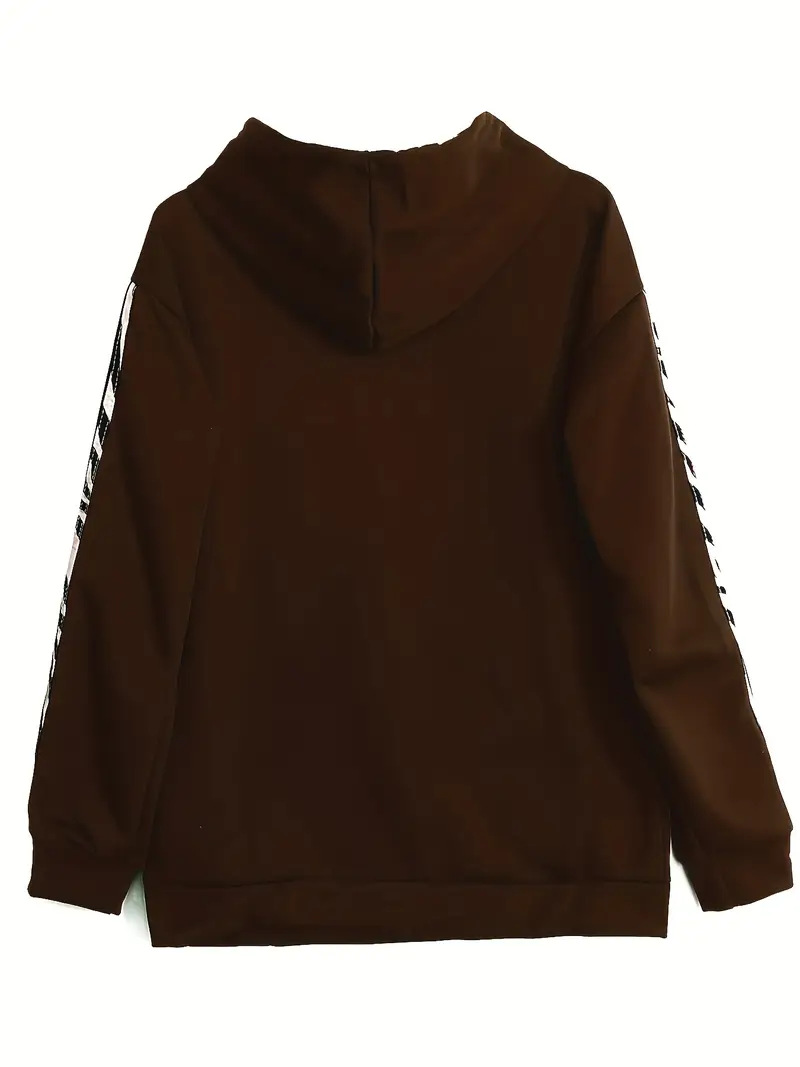 Lässiges Zweiteiler-Set für Damen – Langärmliger Pullover mit Streifen und passende Hose (S-XXL, Polyestermischung, bequemes Streetwear-Outfit)​_voghion.com