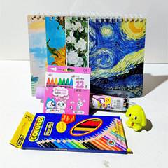 New Children's Festival Gift Student Art Supplies Painting Gift Box Set Office Supplies Magic Box Drawing Notebooks Wholesale