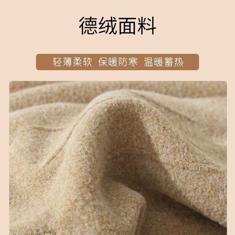 秋冬季新款皮标男士加绒德绒户外运动开车骑行分指触屏手套批发|undefined