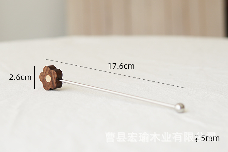 Wooden mixing stick